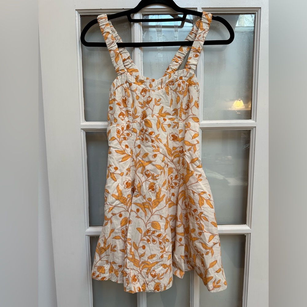 Anthropologie Maeve Boho Hippie Sweetheart Babydoll Mini Floral Dress Size XS - Picture 5 of 16